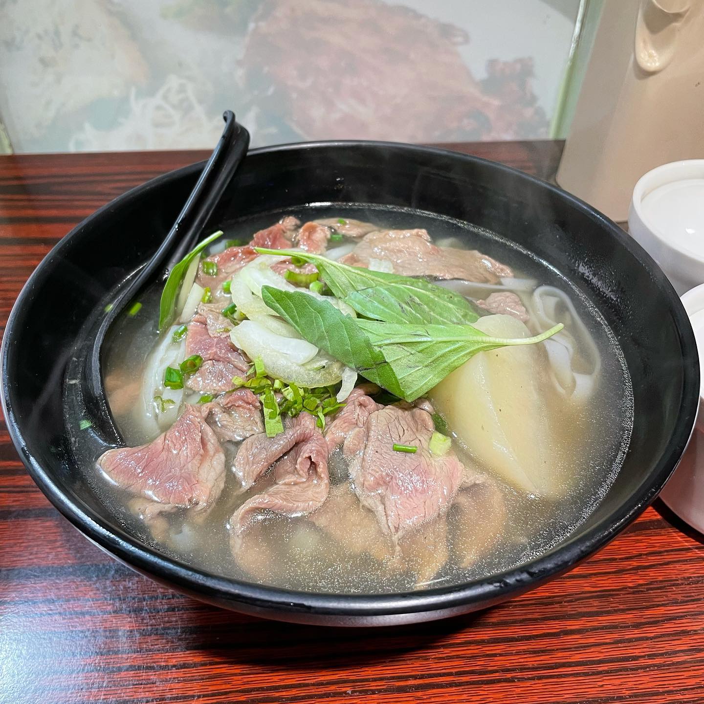 Very good Vietnamese food. They have Vietnamese coffee too (4)