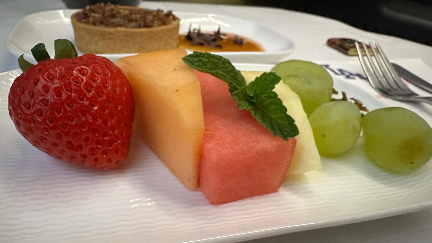 Enjoying a great meal 10364m above sea level 42.21667° N, 125.75000° W on @starluxairlines (7)
