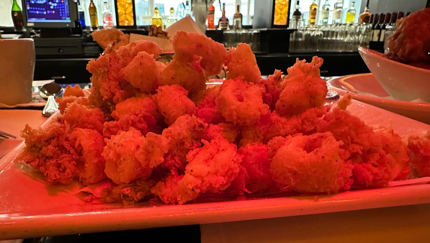 Typhoon meal #buffalowings #calamari Don’t worry I just forgot to take a photo of the… (2)