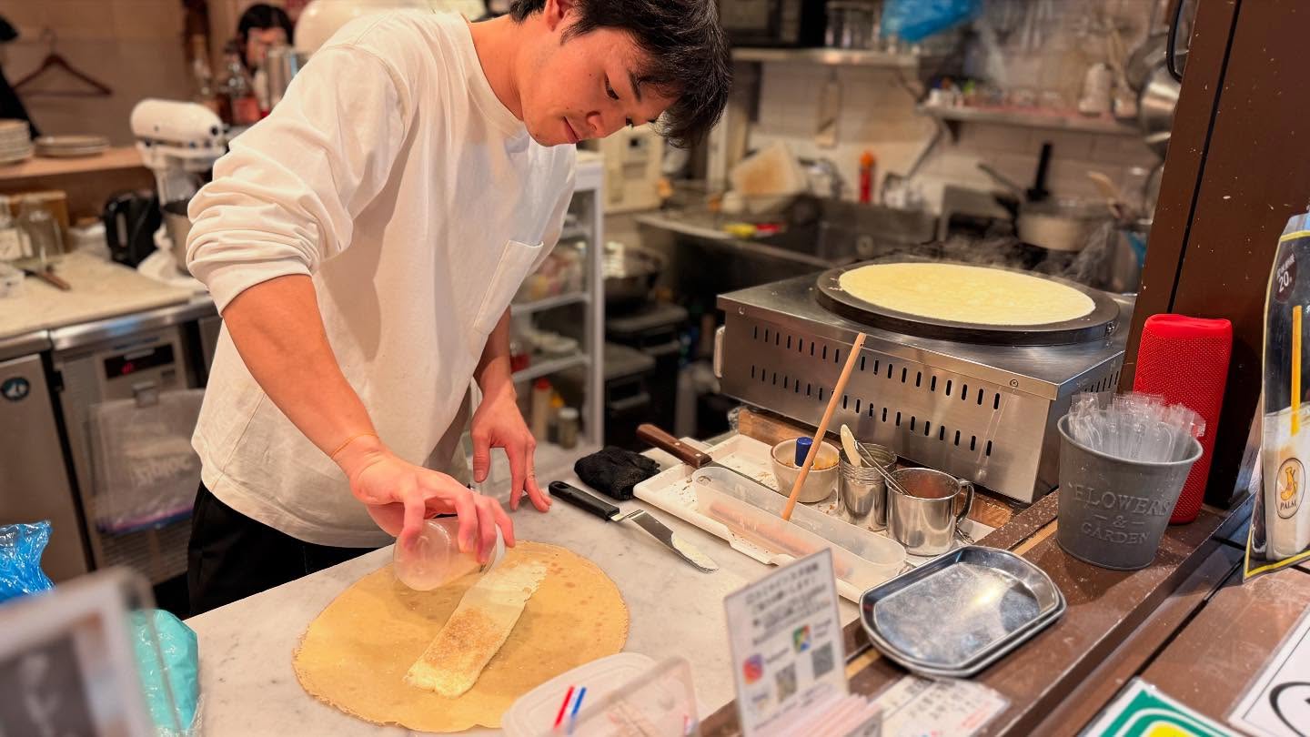 Pretty good #japanese #crêpe #handmade by the owner and operator in the #Fukushima area… (2)