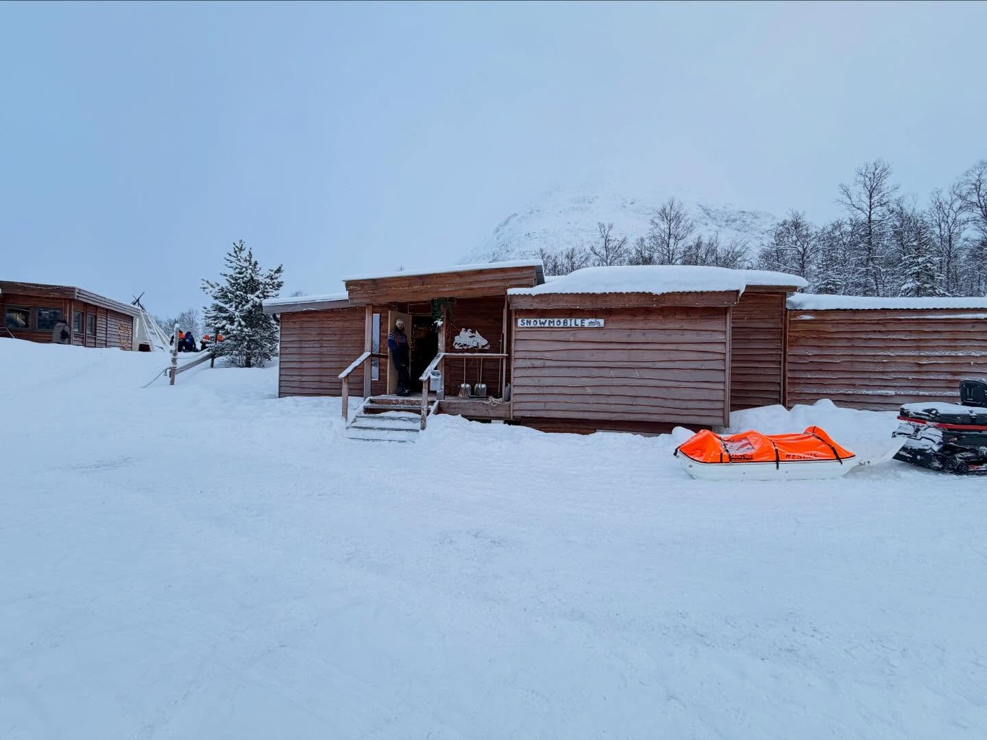 Went Snowmobiling for the first time at camptamok Got to have some favorable Norwegian and (2)