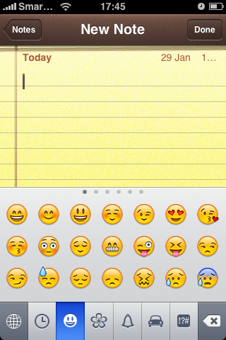 Emoji Enabled Note Pad